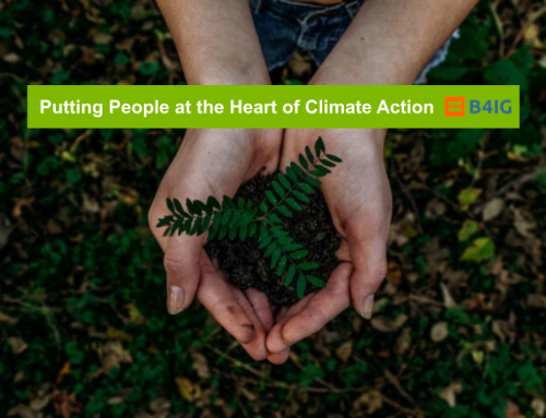 B4IG calls to put people at the heart of climate action