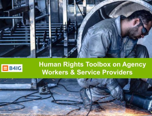 B4IG publishes its Human Rights Toolbox on Agency Workers and Service Providers